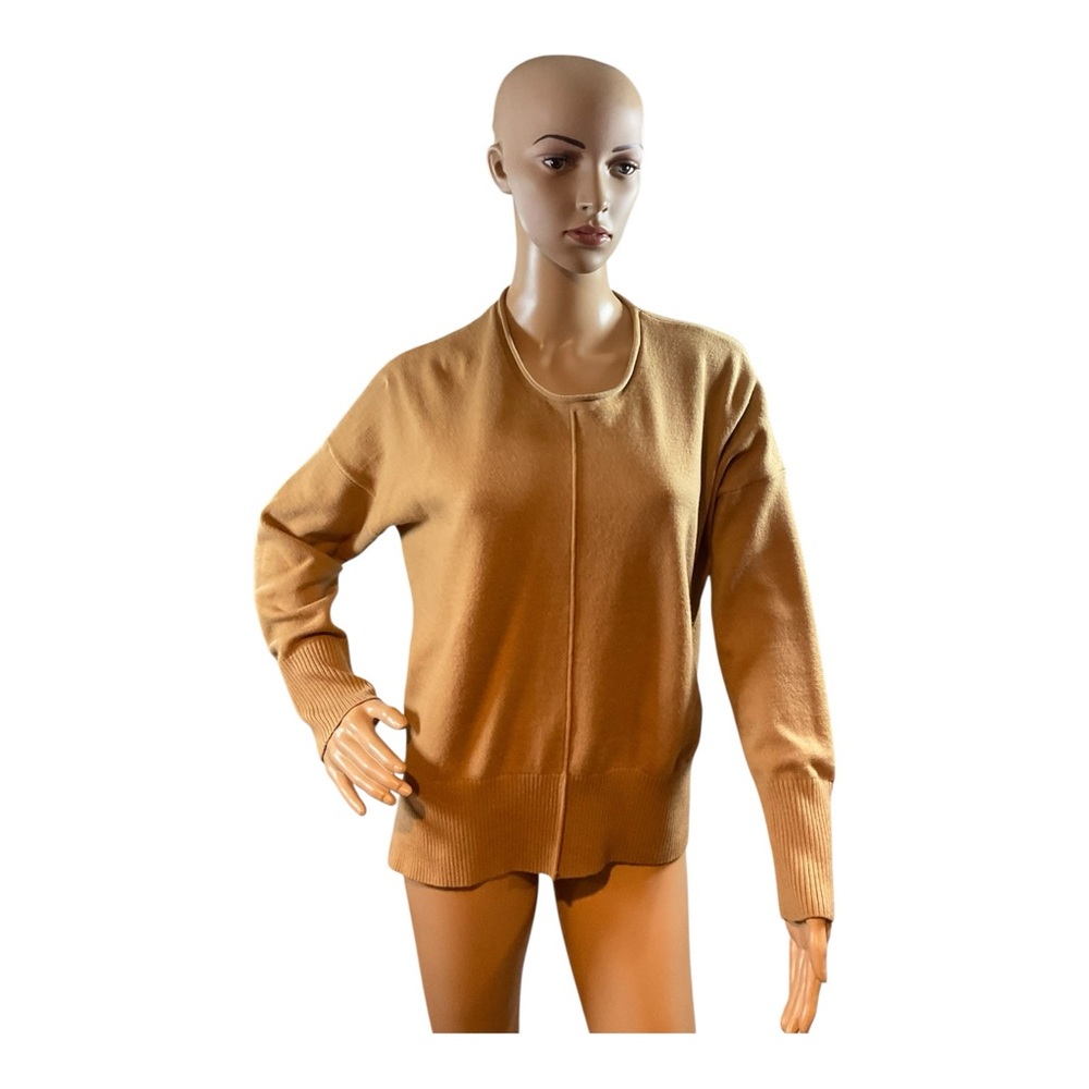 French Connection Women's Babysoft Crewneck Sweater Camel Size XS